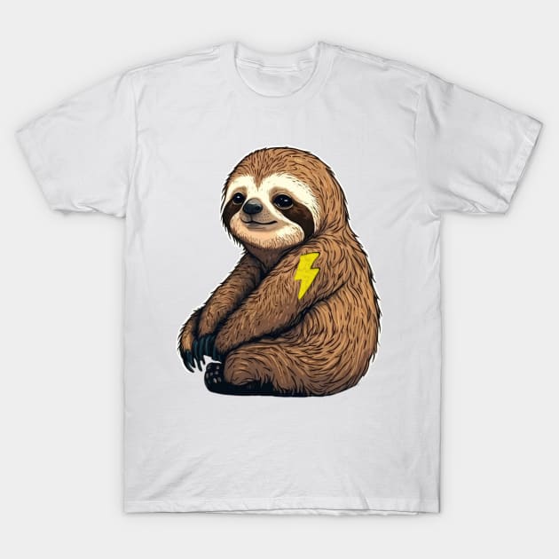 sloth flash tattoo T-Shirt by Micapox